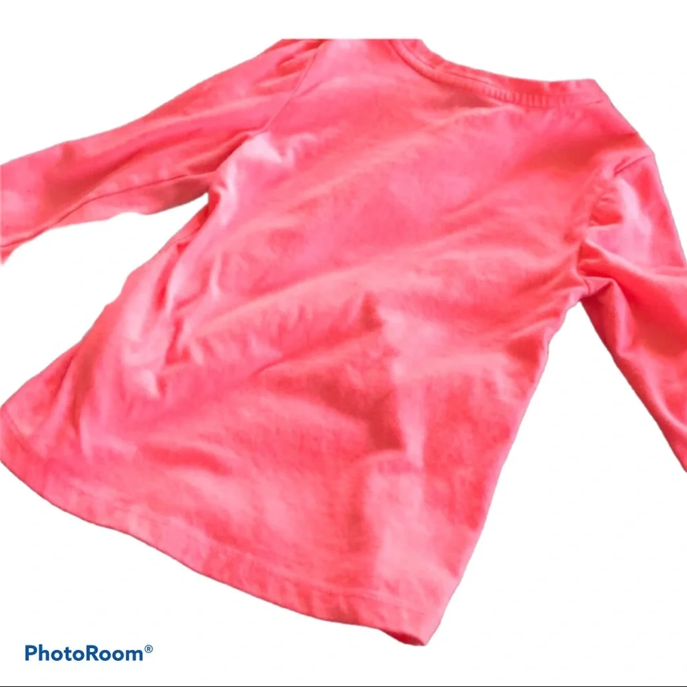 Cute GAP Glitter Long Sleeve Pink Tee Sz XS Y2K‎